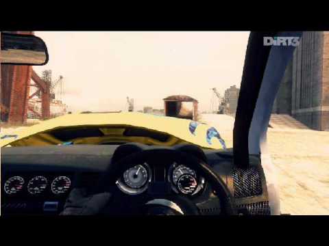 DiRT3 Barrel Roll Battersea Power Station: In car view