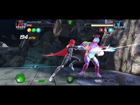Marvel Contest of Championd - Variant 3 Kang final boss with Guillotine 2099