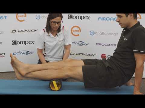 Foam Rolling Tight Spots in Calves - St Ives Physiotherapy &amp; Sports Therapy Centre