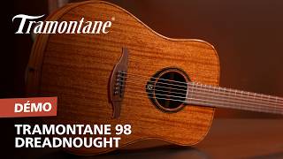 Lâg T98DCE Tramontane Dreadnought Cutaway Électro - Video
