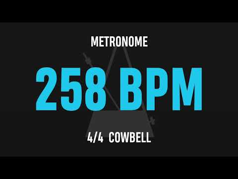 258 BPM 4/4 - Best Metronome (Cowbell)