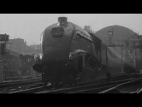 Vintage railway film - Elizabethan express - 1954
