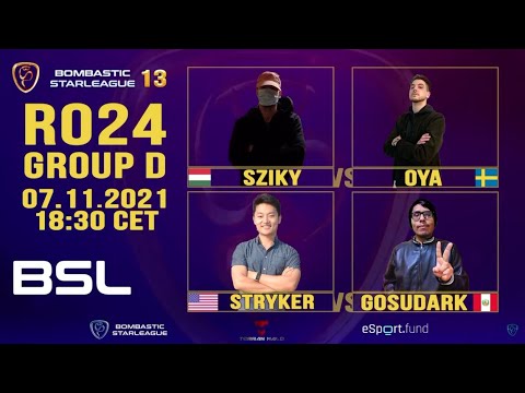 BSL13 - Ro24, Group D - Sziky, OyA, StRyKeR & GosuDark - StarCraft Remastered Pro Tournament