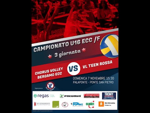 U16/F ECC: CHORUS VOLLEY BG ECC - VL TEEN ROSSA