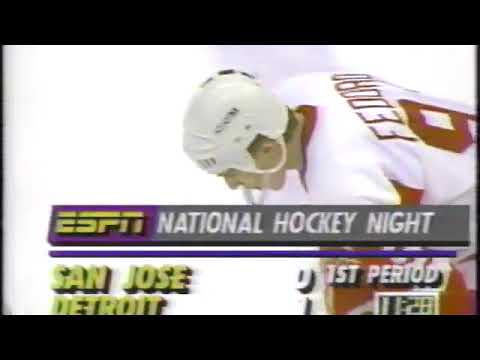 NHL REGULAR SEASON 1992-1993 - San Jose Sharks @ Detroit Red Wings