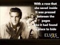 Elvis Presley-Mama Liked The Roses(With Lyrics)