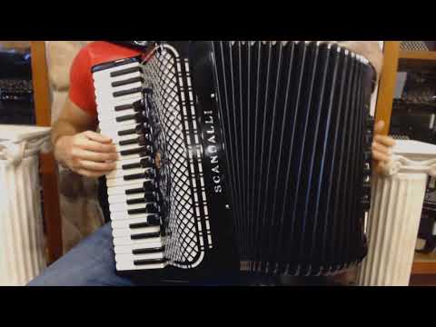 SCANSUPVIMBK - Black Scandalli Super VI Piano Accordion LMMM 41 120 $9999