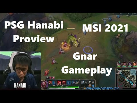 MSI 2021 Proview PSG Hanabi Gnar Gameplay POV Top PSG vs PNG