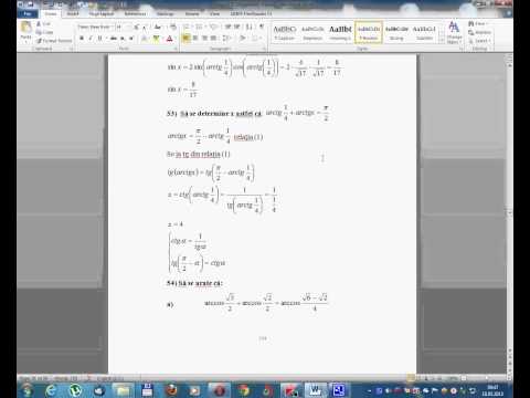 Trigonometrie --Lectia 13-