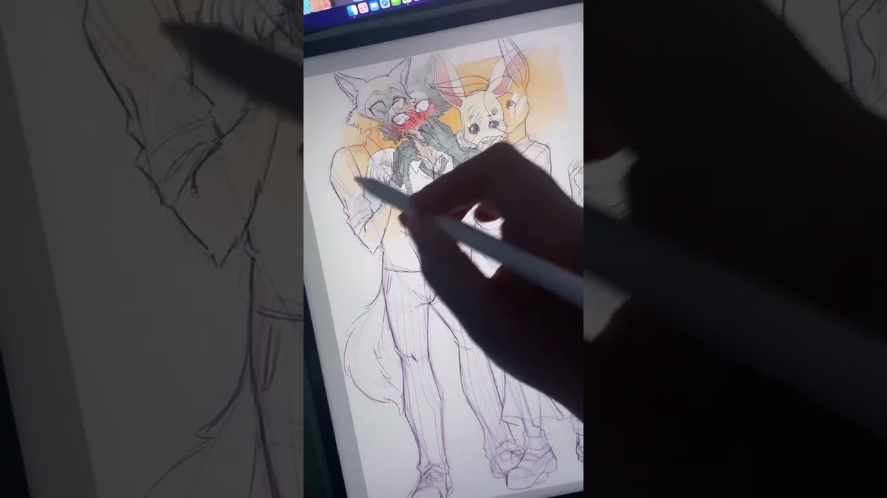 #SketchVsFinal • Haru Taller then Legoshi …