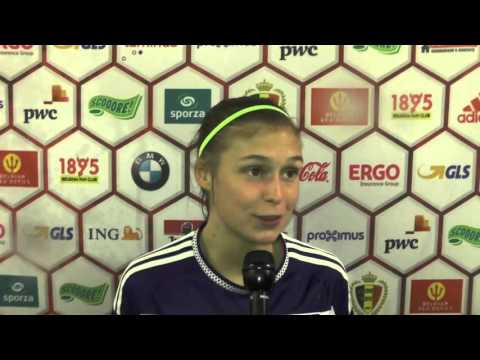 Anaelle Wiard après K. Lierse SK- RSC Anderlecht le 17 04 2016