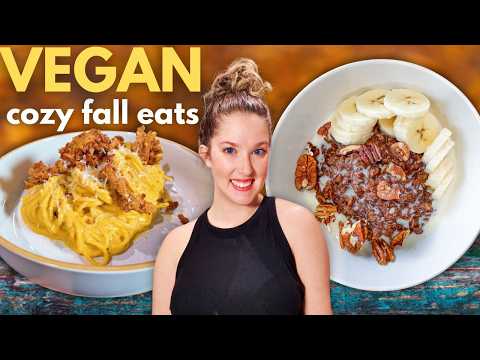 What I eat in a day to boost my mood ๐๐งก๐ Cozy fall vegan recipes!