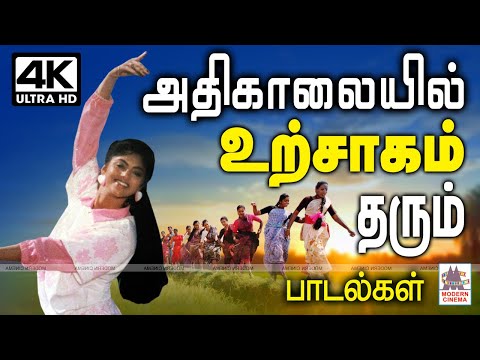 அதிகாலையில் இசையிலும், குரலிலும், காட்சியிலும் உற்சாகத்தை உள்ளத்தில் விதைக்கும் இனிமையான பாடல்கள்