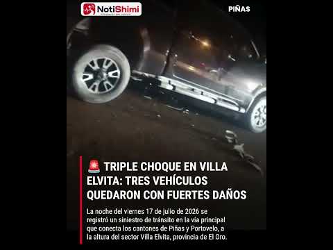 🚨 TRIPLE CHOQUE EN VILLA ELVITA: TRES VEHÍCULOS QUEDARON CON FUERTES DAÑOS