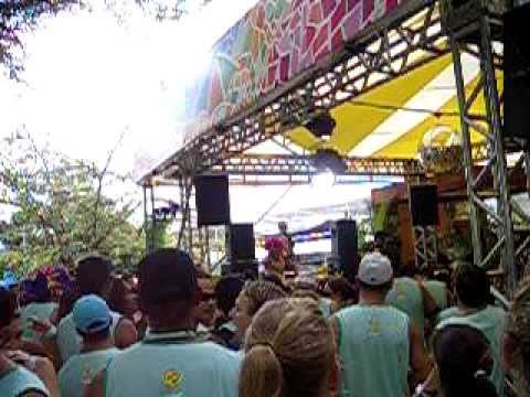 (Part 3 of 19) Watching a Carnival parade from a camarote in Salvador, Brazil