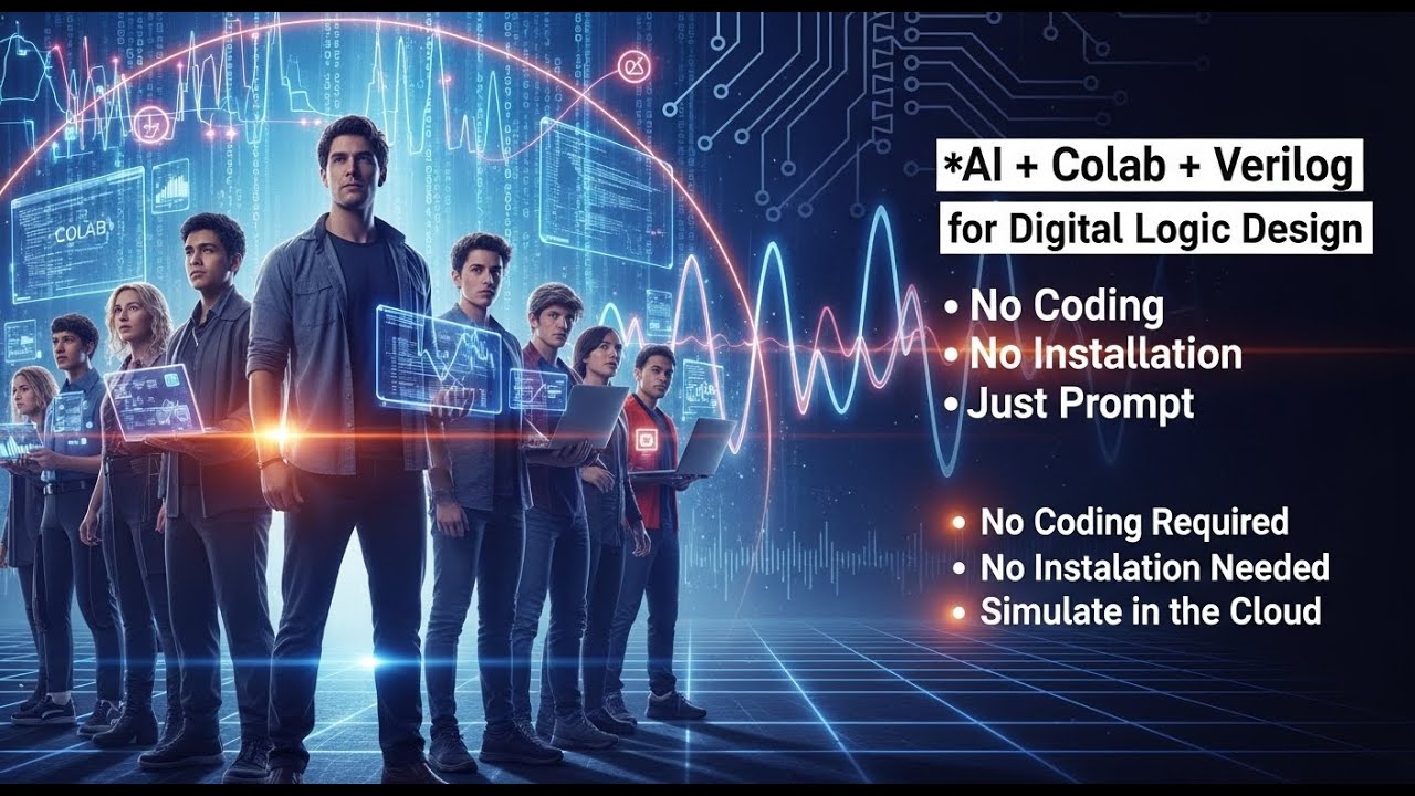 AI + Colab + Verilog for Digital Logic Design - No Coding. No Installation. Just Prompt.