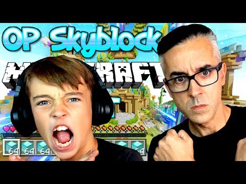 Papa's Insane OP Skyblock Server in Minecraft!