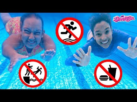 New Safety Rules for Children in the Pool with MC Divertida, Henrique and the Funny Lifeguard