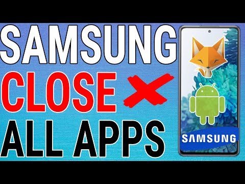How To Quit Apps / Close Background Running Apps - Samsung Galaxy