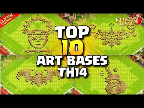 NEW TOP 10 TH14 TROLL/FUNNY/SHOWCASE BASE LINK | TH14 PROGRESS BASE | TH14 BASE - Clash Of Clans