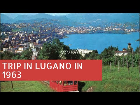 Trip in Lugano in 1963 Archive Footage