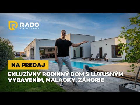 NA PREDAJ - Luxusná rodinná vila v Malackách