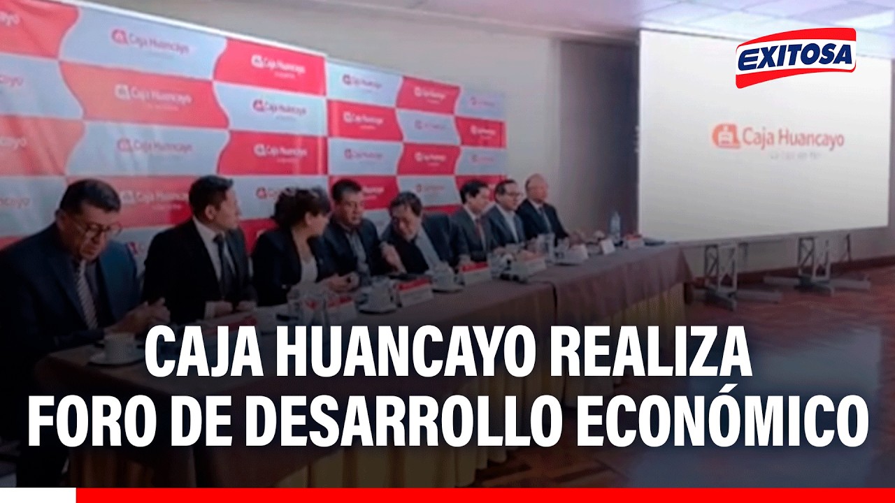 🔴🔵 Caja Huancayo realiza foro de desarrollo económico con resultados institucionales