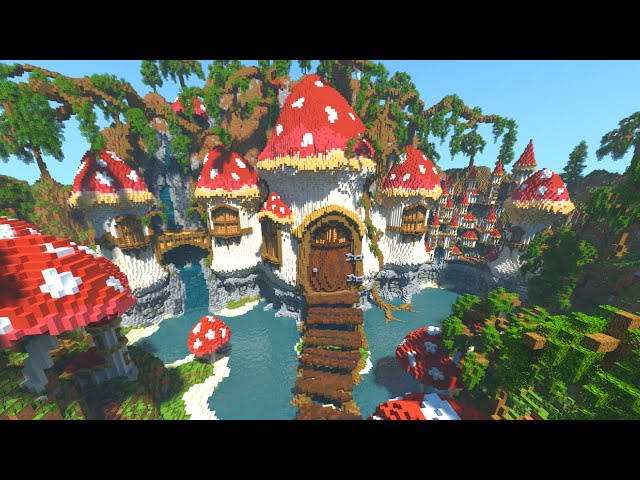 Huge Fantasy Mushroom Cottage Minecraft Map