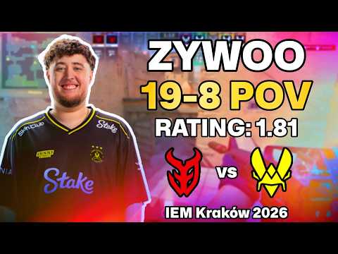 ZYWOO 19-8 POV vs 3DMAX (Dust2) | IEM Kraków 2026