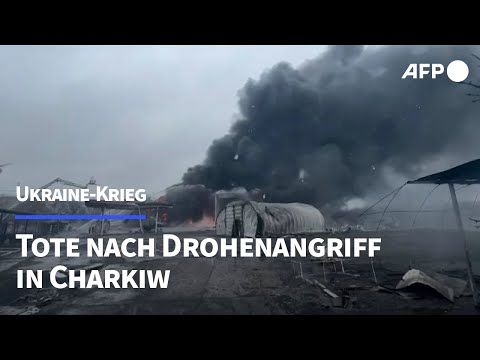 Ukraine-Krieg: Tote bei Drohnenangriff auf Charkiw | AFP