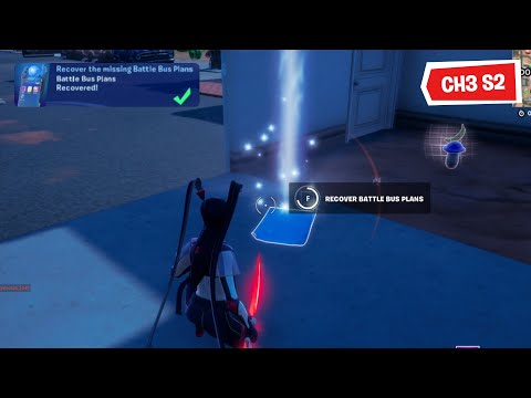 Recover the missing Battle Bus Plans - Week 2 Quest Fortnite Chapter 3 Season 2
