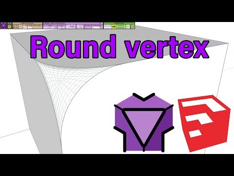 Round vertex in SketchUp with FredoCorner