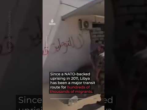 Protesters shut down UNHCR headquarters in Tripoli, Libya | AJ #shorts