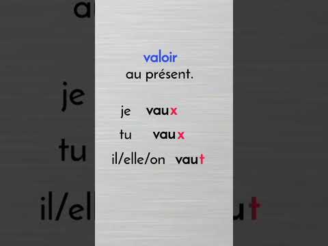 valoir au présent