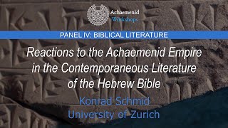 Reactions to the Achaemenid Empire in the Contemporaneous Literature of the Hebrew Bible