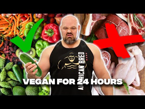 400LB MAN GOES VEGAN FOR 24 HOURS! | 9,000 CALORIES