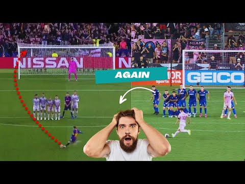 Masterclass in Precision: Messi's Unforgettable Free Kick Techniques || Inter Miami and Barcelona