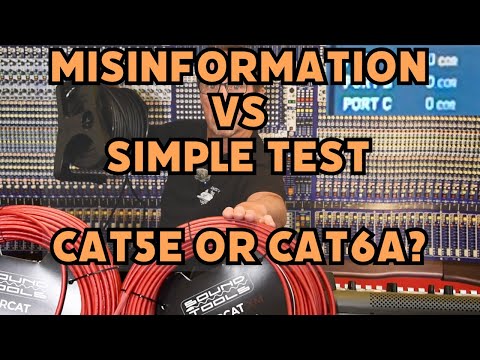 Misinformation or Simple Test? - CAT5e vs CAT6a