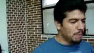 Los compañeros de la LIE en linea cantando 2