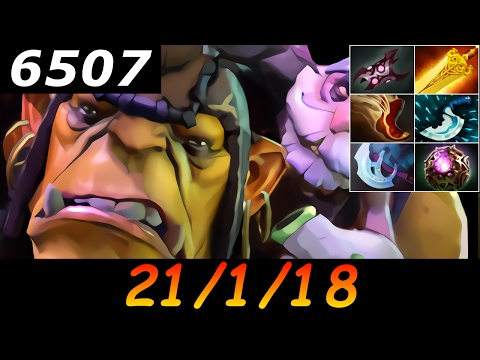 Dota 2 Alchemist 6507 MMR 21/1/18 (Kills/Deaths/Assists) Ranked Full Gameplay