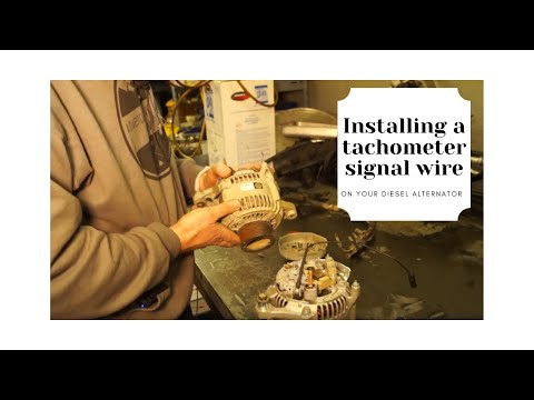 Install a Tachometer Signal Wire on your Diesel Alternator