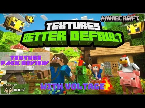 Trainer Time - Better Default Texture Pack Review - Minecraft Texture Pack Trailer