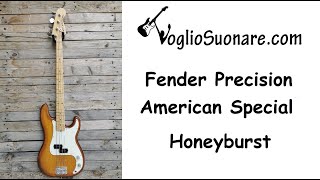 Video thumbnail for 2014 Fender American Special Precision Bass Honeyburst by WelcomeGuitars