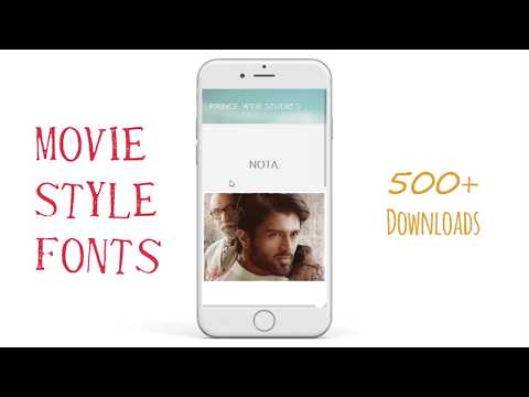 Movie Style Fonts video thumbnail