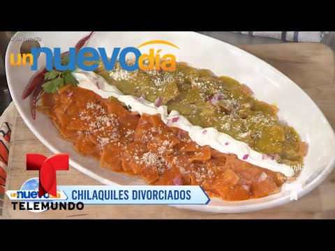 Receta de cocina: Cómo hacer Chilaquiles Divorciados | Un Nuevo Día | Telemundo