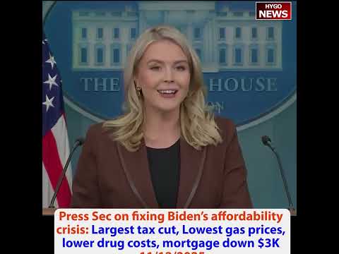 fixing Biden’s affordability crisis: Largest tax cut, Lowest, lower drug costs, mortgage down $3K