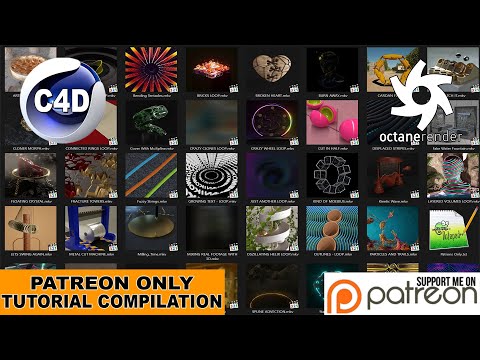 Compilation of 64 Hours of Cinema 4D Tutorials for Patrons.