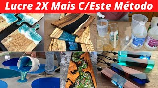 CURSO OLINE DE MESAS RESINADAS COMO FAZER uma MESA com RESINA EPOXI