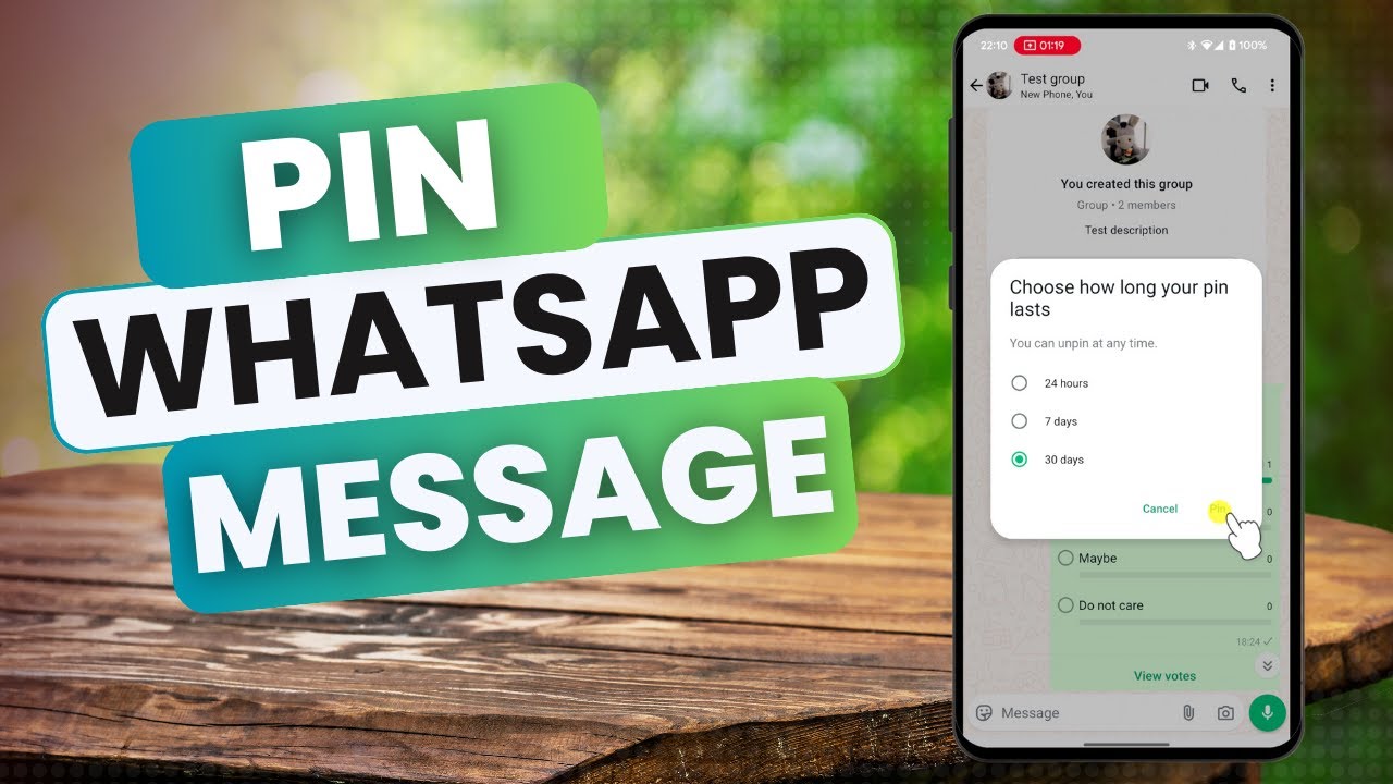 How To Pin A Message On WhatsApp