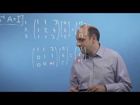 M4ML - Linear Algebra - 3.3 Part 1: Solving the apples and bananas problem: Gaussian elimination